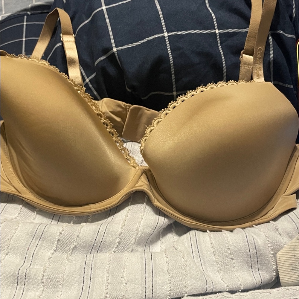 Calvin Klein Tan Seamless Molded T-Shirt Bra